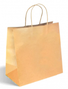 Paper Bag Twist Handle Kraft Large 300x170x305mm x250