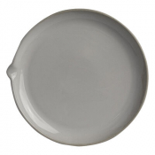 Gembrook White Plate w spout 26.35cm (10.35inch) x 25.5cm (10inch)