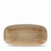 Churchill Stonecast Patina Antique Taupe Chefs Oblong Plate 11 3/4X6inch