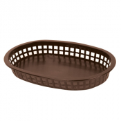 Fast Food Basket Oblong Brown 273mm x12