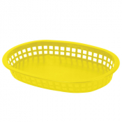 Fast Food Basket Oblong Yellow 273mm x12