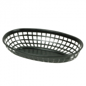 Fast Food Basket Oval Black 238mm x12