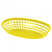 Fast Food Basket Oblong Yellow 238mm x12