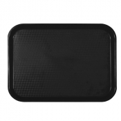 Fast Food Tray Polypropylene Black 13.5x10.5inch/345x265mm