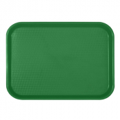 Fast Food Tray Polypropylene Green 13.5x10.5inch/345x265mm