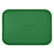 Fast Food Tray Polypropylene Green 16x12inch/415x305mm