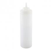 Squeeze Sauce Bottle Wide Neck Clear 24oz (71cl)