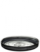 Asos Black Plate 8.25inch (21cm) x 1inch (2.5cm)