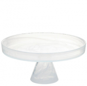 Asos White Footed Plate 11inch (28cm) x 5.25inch (13cm)