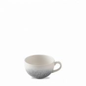 Churchill Super Vit Raku Quartz Black Cappuccino Cup 12oz