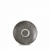 Churchill Super Vit Raku Quartz Black Espresso Saucer 4.5inch