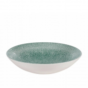 Churchill Raku Jade Green Evolve Coupe Bowl 7.25inch