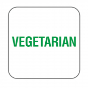 Allergen Vegetarian Label 25mm x1000
