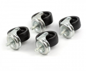 Bottle Skip Castors Black (Set of 4)