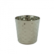 Serving Cup Hammered Stainless Steel 100mm 13.5oz