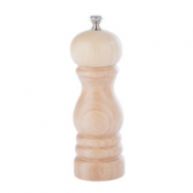 6inch Natural Rubber Wood Salt Mill