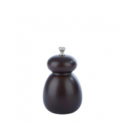 5inch Brown Rubber Wood Salt Mill