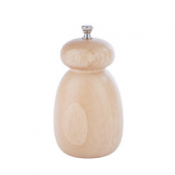 5inch Natural Rubber Wood Pepper Mill