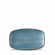 Churchill Super Vit Stonecast Raw Teal Oblong Chefs Plate 7 4/5 X  4 3/4inch