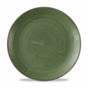 Churchill Super Vit Stonecast Sorrel Green Evolve Coupe Plate 11.25inch