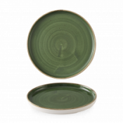 Churchill Super Vit Stonecast Sorrel Green Walled Plate 8.25inch
