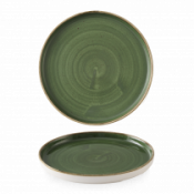 Churchill Super Vit Stonecast Sorrel Green Walled Plate 10 2/8inch