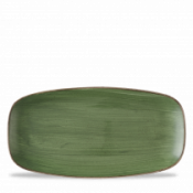 Churchill Super Vit Stonecast Sorrel Green Chefs Oblong Plate 11 3/4X6inch