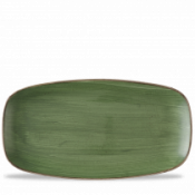 Churchill Super Vit Stonecast Sorrel Green Chefs Oblong Plate 13 7/8X7 3/8inch