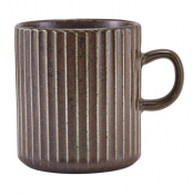 Terra Porcelain Black Fluted Mug 32cl/11.25oz