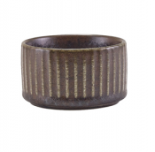 Terra Porcelain Black Fluted Ramekin 7cl/2.5oz