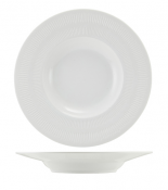 Incise Porcelain Solara Winged Soup Bowl 24cm