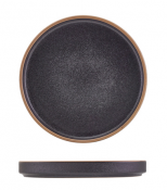 Kava Black Stoneware Presentation Plate 18cm