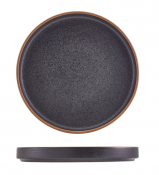 Kava Black Stoneware Presentation Plate 20cm