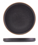 Kava Black Stoneware Presentation Plate 25cm
