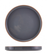 Kava Dark Grey Stoneware Presentation Plate 20cm