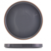 Kava Dark Grey Stoneware Presentation Plate 25cm