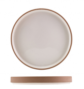 Kava White Stoneware Raw Wall Presentation Plate 20cm