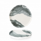 Churchill Super Vit Tide Black Organic Walled Plate 8 1/4inch