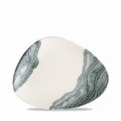 Churchill Super Vit Tide Black Triangle Chefs Plate 10 3/8inchX8inch
