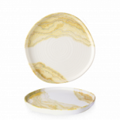 Churchill Super Vit Tide Gold Organic Walled Plate 10 1/2inch