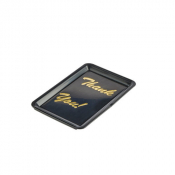 Tip Tray Thank You Black 4.5x6.5inch