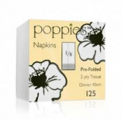 Napkin White 40cm/2ply 8 Fold x2000