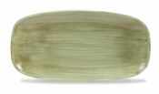 Churchill Stonecast Patina Burnished Green Chefs Oblong Plate 13 7/8X7 3/8inch