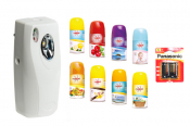Automatic Air Freshener Set (2 Fragrances, 1 Unit & Batteries)