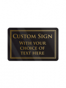 Framed Custom Print Traditional Bar Notice - Landscape 200x140mm