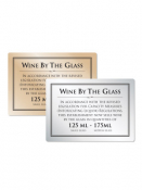 Wine By The Glass 125 & 175Ml Notice (Silver)