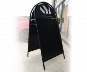 Poster Pavement Display With Header Black Frame 20x30inch