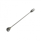 Cocktail Spoon with Fork End Vintage 32cm