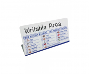 Food Allergy Allergen Checklist Tent Notice with Writable Area