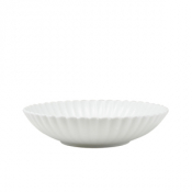 Incise Porcelain Scalloped Coupe Bowl 23cm